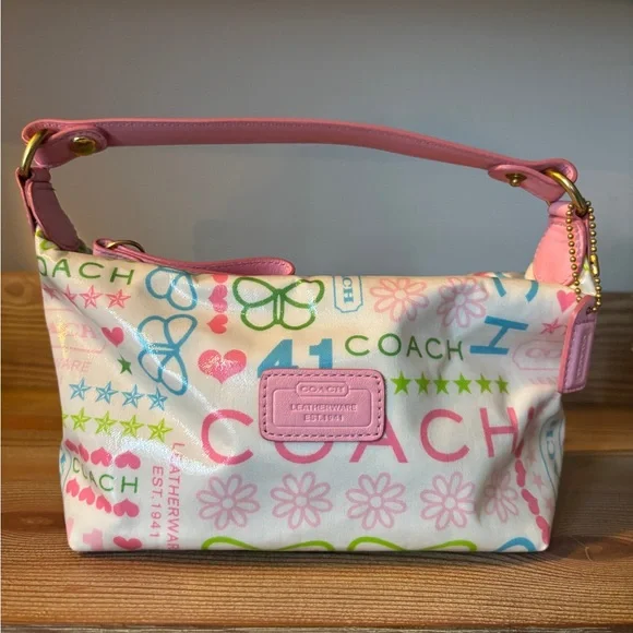 Vintage Y2K Coach Butterfly Graffiti Mini Bag - Picture 1 of 7
